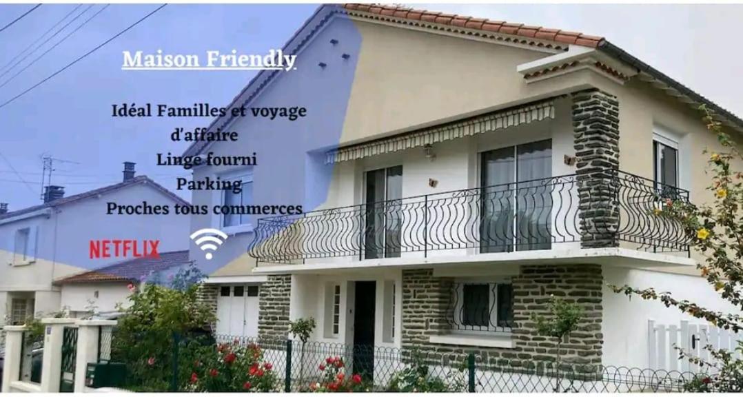 -Comme à la Maison- Jardin, Véranda, Idéal familles et Business Niort Esterno foto